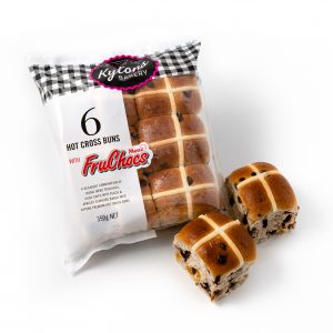 Packet of Fruchocs hot cross buns